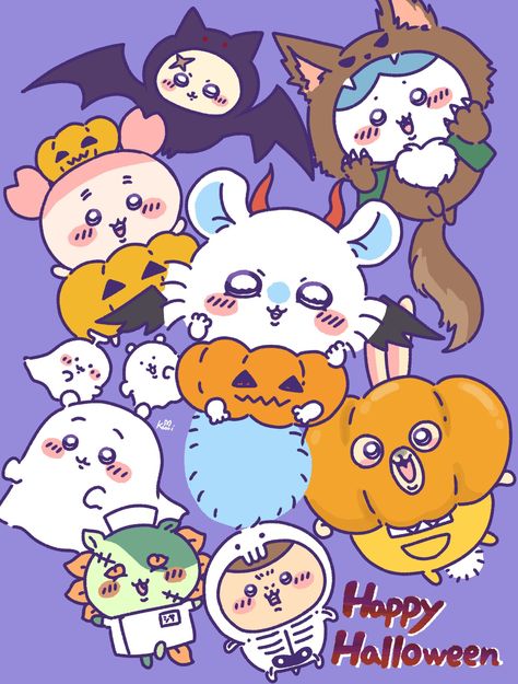 Pochacco Halloween Wallpaper, Tokidoki Halloween, Chiikawa Halloween, Butterfly Species, Cartoon Art, Cute Art, Halloween, Art