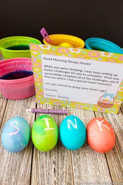 Easter Activities, Free Printables, Party Ideas, Recipes and More Treasure Map Ideas, Treasure Hunt Ideas, Bunny Crayons, Egg Hunt Clues, Easter Egg Hunt Ideas, Easter Egg Hunt Clues, Egg Hunt Ideas, Easter Treasure Hunt, Egg Hunt Sign