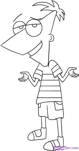 #Phineas #And #Ferb #Cartoon #Characters #Funny #Tv #Show. Copy, Print, and color!. If you send it to me when done, I'll pin it for all, if not, thats ok too! :-) Simple Character Drawing Cartoon, Cool Cartoons To Draw, Cartoon Drawings Sketches Easy, Simple Cartoon Sketches, Simple Characters To Draw, Cartoon Network Characters Drawings, Easy Cartoons To Draw, Cartoon Art Drawing Easy, Cartoon Characters Drawing Easy