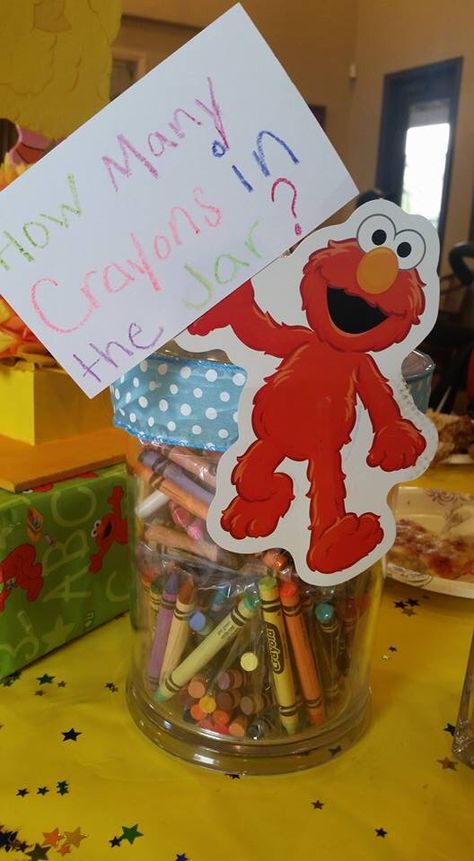 Sesame Street Birthday Outfit Boy, Sesame Street Party Games, Sesame Street Baby Shower Ideas, Sesame Street Birthday Party Ideas 2nd, Elmo Games, Sesame Street Food, Sesame Street Games, Sesame Street Centerpiece, Bounce House Birthday Party