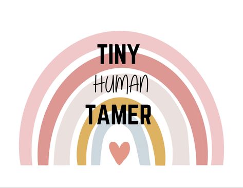 Tiny Human Tamer, Mom Funny, Silhouette Png, Funny Svg, Tiny Humans, Svg Funny, Chicago Cubs Logo, Mom Humor, Silhouette Studio