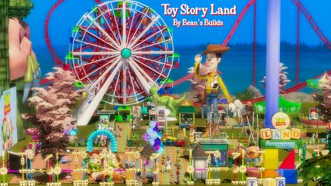 Toy Story Land, Girl Apartment, Sims 4 Build, Sims 4 Game, The Sims 4, Amusement Park, Sims Cc, Gamer Girl, Creative Process