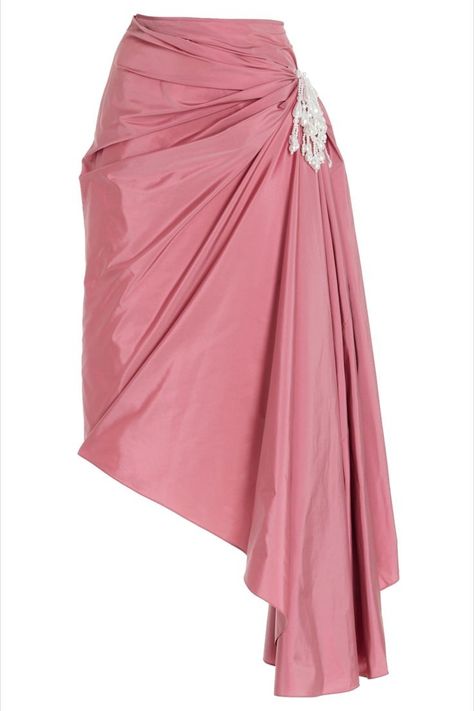 Nymphaea Lotus, Bridesmaid Dresses Ideas, Couture Skirts, Dress Design Sketches, Draped Skirt, Sequence Work, Dresses Ideas, Fashion Inspiration Design, Skirt Pattern