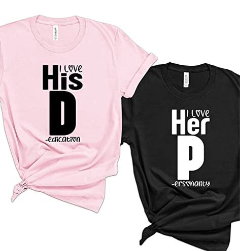 Valentine Graphic, Her Personality, Gift For Valentines Day, Handmade Shirts, Matching Couple Shirts, Couple Matching, Personalized Couple, Gift For Friend, Couple Shirts