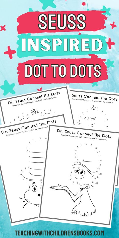 Dr Suess Worksheets, Dr Seuss Preschool Activities Free Printables, Dr Suess Activities, Dr Seuss Crafts Kindergarten, Dr Seuss Math Activities, Dr Seuss Worksheets, Dr Seuss Printables Free, Dr Seuss Game, Dr Seuss Kindergarten