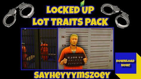 Sims 4 Cc Traits And Aspirations Patreon, Sims 4 Prison, Sims 4 Lot Traits, Sims Traits, Cc Shopping, Sims 4 Traits, The Sims 4 Packs, Sims 4 Collections, Lock Up