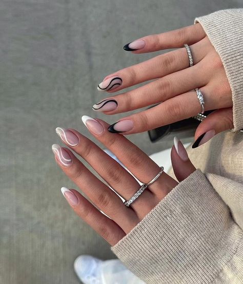 Nails And Rings, Fake Nails Long, Classy Acrylic Nails, Ballerina Nails, Minimalist Nails, Chic Nails, Short Acrylic Nails, Best Acrylic Nails, Cute Acrylic Nails