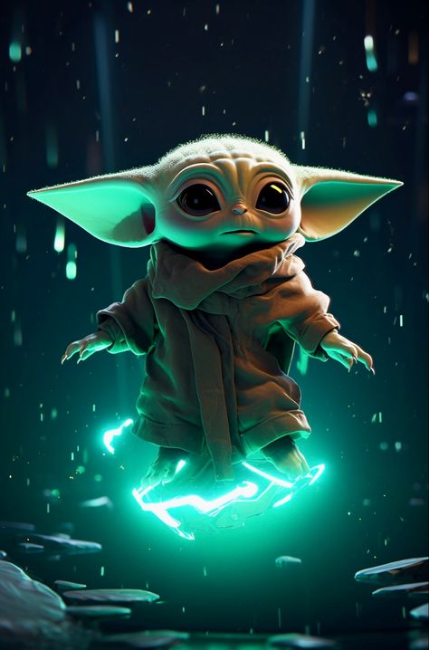 Star Wars Cute Wallpaper, Star Wars Jedi Wallpaper, Grogu Wallpaper, Yoda Artwork, Baby Yoda Wallpaper, Mandalorian Wallpaper, Cute Yoda, Yoda Pictures, Baby Joda