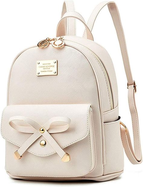 I IHAYNER Women Backpack Mini Backpacks Girls Bowknot PU Leather Backpack Purse Cute Shoulder Bags Backpack for Ladies Small Rucksack Teenagers : Amazon.co.uk: Fashion Cute Leather Backpacks, Tas Chanel, Purse For Teens, Small Backpack Purse, Small Leather Backpack, Mini Leather Backpack, Beg Tangan, Tas Mini, Cute Mini Backpacks