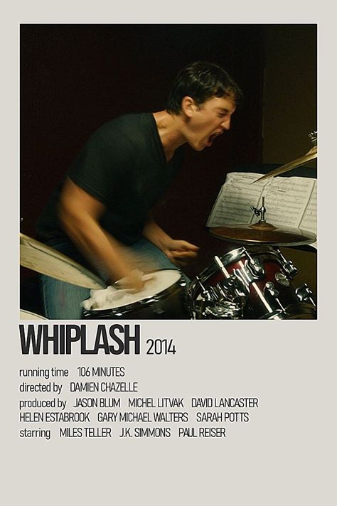 Whiplash Movie, Damien Chazelle, Classic Films Posters, Iconic Movie Posters, New Movies To Watch, Aesthetic Print, Wall Art Aesthetic, Film Posters Minimalist, Inspirational Movies