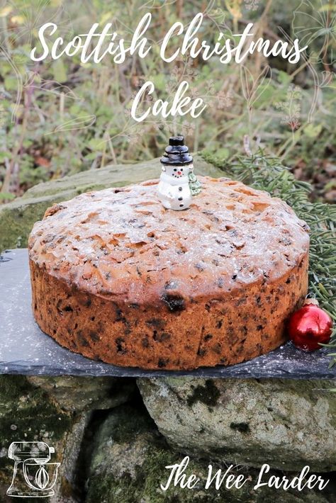 I love squeezing in a slice of Christmas cake on Christmas day...well in all honestly its more like a cube of Christmas cake as there's not much room for anything after a three course Christmas day dinner. This Christmas cake is full of my favourite Christmas spices and gives this cake such a delicious flavour. This cake is booze free but you can make it a boozey one by adding booze to the mixture and afterwards when the cake is warm. Christmas Fruit Cake, Fruit Cake Christmas, Christmas Cake Recipes, Christmas Fruit, Xmas Cake, Salty Cake, Xmas Food, Christmas Cooking, Small Cake