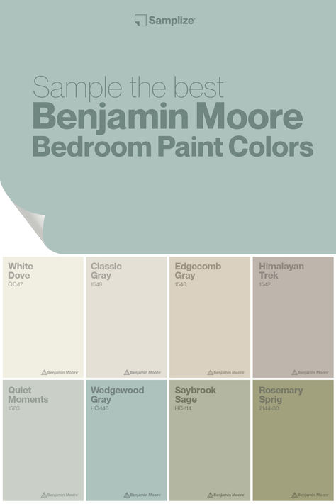 Sample the best Benjamin Moore Bedroom Paint Colors! Benjamin Moore Paint Colors Bedroom, Top Bedroom Paint Colors, Benjamin Moore Bedroom Paint Colors, Bedroom Paint Colors Benjamin Moore, Bedroom Colors Paint, Benjamin Moore Bedroom, Paint Color Combos, Best Bedroom Colors, Stained Glass Paint