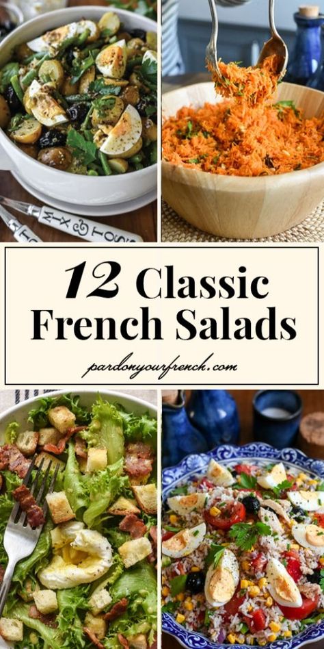 Whether you’re seeking a healthy, well-rounded meal or a delectable dish to share at a potluck, a timeless French salad never fails to impress. From the nourishing French-style Potato Salad to some iconic French bistro fares like the Parisian Salad or the Lyonnaise Salad, the French repertoire boasts an incredible array of regional and classic salad recipes. Classic Salad Recipes, Parisian Salad, French Salad Recipes, French Salad, Classic Salad, Cheap Meal Ideas, Simple Family Meals, Cheap Meal, French Recipes