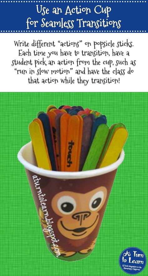 Use an Action Cup for Seamless Classroom Transitions in Kindergarten Sen Resources, Preschool Transitions, Oppgaver For Barn, Cups Writing, Transition Activities, Classroom Behavior Management, Classroom Jobs, Class Management, Classroom Behavior