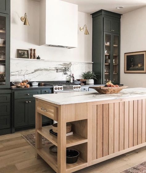 Kaytee Design Co on Instagram: “Have a happy weekend everyone ! My goal is to get the rest of my Christmas shopping done before Monday. I would love to know what home…” Timeless Kitchen Design, Wood Floor Kitchen, Timeless Kitchen, Light Wood Floors, Green Cabinets, Contemporary House Design, Kitchen Trends, Favorite Kitchen, Green Kitchen