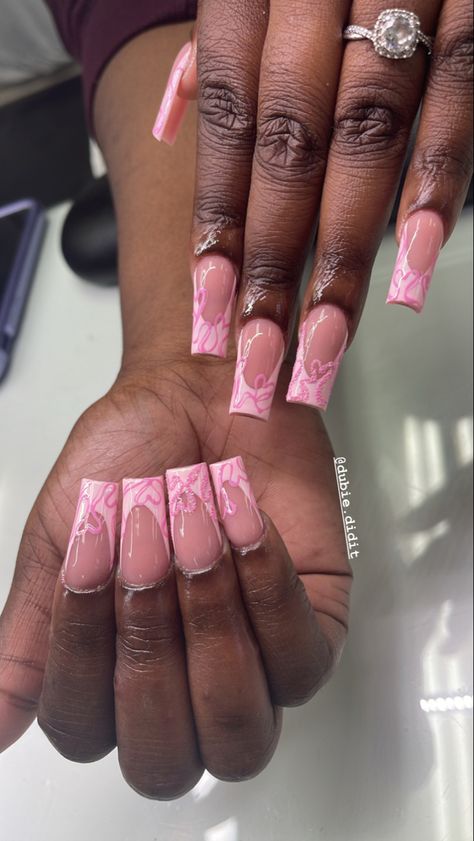 Nail Ideas Y2k Pink, Pink Nail Designs Y2k, Nail Manifestation, Pink Heart Charm Nails, Pink Acrylic Nails Coquette, Pink Cheetah Nails Y2k, Acrylic Ideas, Nail Files, Nail Inspiration