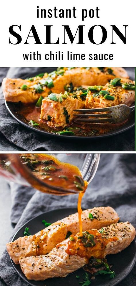 Instant Pot Salmon, Salmon Sauce, Keto Instant Pot Recipes, Stovetop Chili, Chili Lime Sauce, Keto Instant Pot, Recipe Salmon, Chili Recipe Crockpot, Pot Recipes Easy