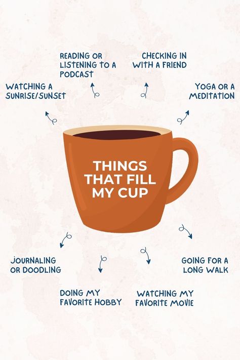 What are you doing today to fill your cup? The holidays are upon us and we’re here with a reminder to make sure to keep your cup full! Commit to doing one thing a day that replenishes your energy - you deserve it 💛 https://www.simplybeecounseling.net/resources #fillyourcup #selfcare #wellness #mentalhealth #simplybeecampus Cup Full Quotes Life, What Fills Your Cup, What Mood Are You Today, Filling My Cup, Filling Your Cup, Fill Up Your Cup, Corporate Girlie, Fill My Cup, Journal 2023