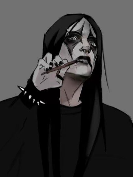 Goth Male, Black Metal Art, Arte 8 Bits, Goth Art, Art Block, Handsome Anime Guys, Metal Style, Funky Art, Art Reference Photos