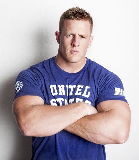 unknown J. J. Watt, Bulls On Parade, Justin James, Crossed Arms, Jj Watt, Texas Football, Muscle Hunks, American Football Players, Fantasy Sports