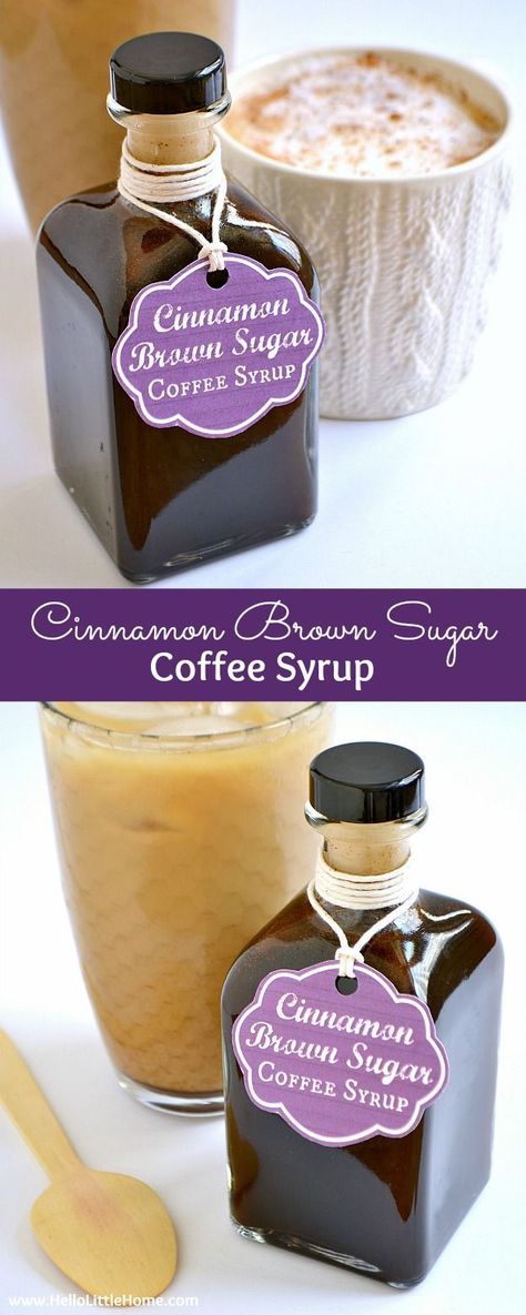 Brown Sugar Coffee Syrup, Brown Sugar Coffee, Homemade Coffee Syrup, Homemade Brown Sugar, Brown Sugar Syrup, Gifts Homemade, Homemade Syrup, Homemade Coffee, Coffee Syrup