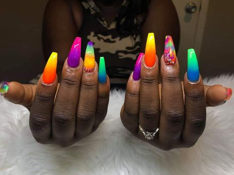 Pride Nails Designs, Pride Nail Art, Pride Nails, Sweet Nails, Mauve Nails, Nail Goals, New Nail Designs, Nail Candy, Pretty Nail Designs