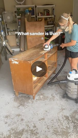 12K views · 311 reactions | Details ⬇️

The random orbital sander is what I reach for most of the time! It removes a lot of material VERY fast from large flat surfaces (AKA dressers)

This creates a lot of tiny dust particles that are unsafe to breathe, so I attach it to my wet/dry vacuum with a dust collection bag to help eliminate most of it. 

The great thing about the @harttoolsusa RO sander and vacuum is that they connect straight out of the box without the need for an adapter.

For sanding details, drawers, curved surfaces and between coats of paint I typically reach for my 3x4 SurfPrep sander

Comment “details” for a link to this sander and vacuum! | Flipped by Abby | Blondie · Heart Of Glass (12" Version) Surfprep Sander, Blondie Heart Of Glass, Redoing Furniture, Detail Sander, Orbital Sander, Sanding Tools, Dust Particles, Wet Dry Vacuum, Drawer Box