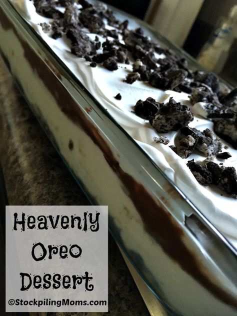 Heavenly Oreo Dessert recipe is so good! Kids and adults love this mouthwatering dessert. Dessert For Easter, Hummingbird Cake Recipes, Oreo Dessert Recipes, Freezer Meal Planning, Rhubarb Crumble, Fruit Salad Easy, Apple Sauce Recipes, Baking Recipes Cookies, Oreo Dessert