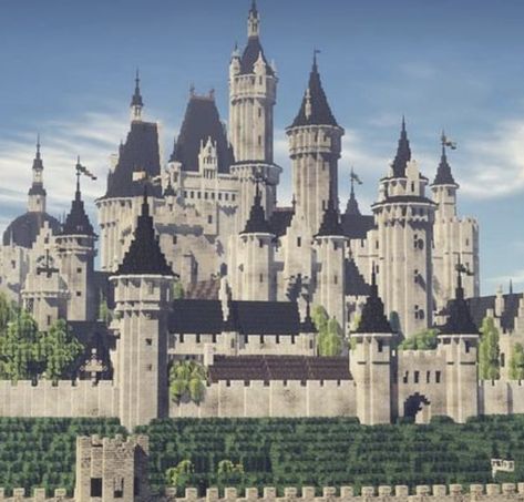 Minecraft fortress with large towers for defense Minecraft Castle Walls Towers, Minecraft Mountain Fortress, Minecraft Castle Tower, Fortress Minecraft, Minecraft Fortress, Minecraft Castle Walls, Minecraft Mountain House, Minecraft Tower, Minecraft Mountain