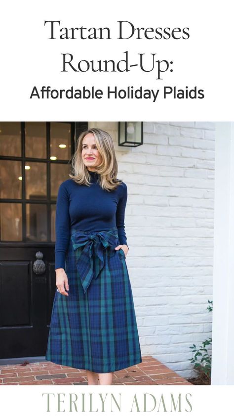 I’ve always been partial to plaid for the holidays. Something about it feels so festive and classic, yet it doesn’t fully scream “Christmas!” like some holiday prints do. While I do LOVE a true tartan print, I’m also a fan of black-watch plaid and other variations of plaid for the holidays, so I’m sharing lots of different options. The best part? Everything linked in this post is affordable! Plaid Christmas Skirt Outfit, Tartan Christmas Outfit, 2024 Christmas Outfits, Black Watch Tartan Christmas, Christmas Skirt Outfit, Christmas Plaid Outfit, Plaid Dress Outfit, Tartan Outfit, Scream Christmas