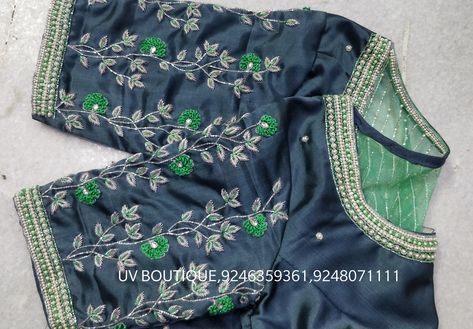 Challa Work Blouse Designs, Zardosi Work Blouse Simple, Magam Work Blouses, Simple Maggam Work Blouse, Simple Maggam Work, Zardosi Work Blouse, Blouse Design Aari Work, Maggam Designs, Magam Work