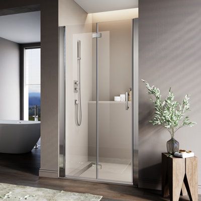 Single Shower Stall Ideas, Bifold Glass Shower Door, Shower Door Seal, Bifold Shower Door, Glass Shower Panels, Semi Frameless Shower Doors, Glass Shower Doors Frameless, Open Showers, Frameless Sliding Shower Doors