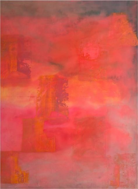 Frank Bowling | End Run, 1969 Frank Bowling, Red Art Painting, Famous Abstract Artists, Monochromatic Art, Red Painting, Encaustic Art, Yellow Art, Art Courses, Art Painting Acrylic