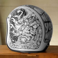 Biltwell Helmet, Painted Helmet, Painted Motorcycle, Custom Helmet Paint, Motorcycle Helmets Art, Xe Ducati, Cafe Racer Helmet, Motorcycle Helmet Design, Helmet Art