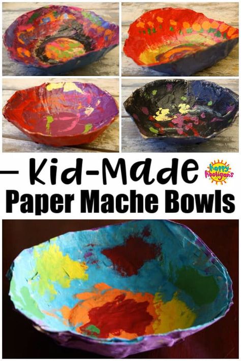 Paper Mache Preschool Crafts, Paper Mache Projects Preschool, Preschool Paper Mache, Paper Mache Elementary Art Projects, Paper Mache For Elementary Students, Paper Mache Elementary Art, Preschool 3d Art Projects, Things To Make With Paper Mache, Elementary Paper Mache Projects