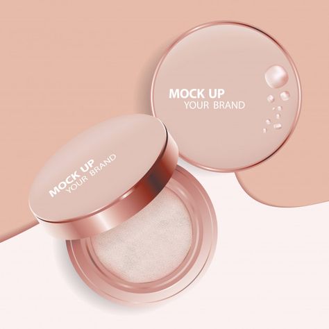 Premium PSD | Mock up makeup cushion powder template Makeup Cushion, Aesthetic Bg, Salon Concepts, Cushion Makeup, Cushion Powder, It Cosmetics Concealer, Mockup Photoshop, Cushion Foundation, Pink Lip Gloss