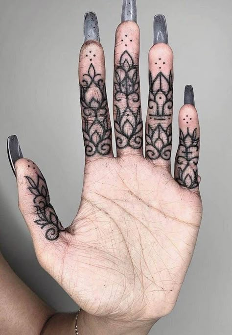 Finger Tattoos With Meaning, Palm Tattoo, Our Mindful Life, Small Finger Tattoos, Hand And Finger Tattoos, Palm Tattoos, Hand Tats, Summer Nails 2023, Finger Tattoo