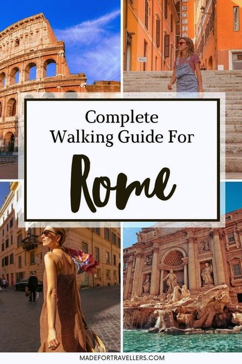 Step back in time and explore Rome's wonders on foot! Our guide takes you on a journey through the city's best walking routes, revealing its iconic landmarks and lesser-known gems for an unforgettable experience. Learn more on our website https://madefortravellers.com St Peters Square, Trip To Rome, All About Italy, Walkable City, Italian Holiday, Rome Tours, St Peters, Africa Destinations, Walking Routes