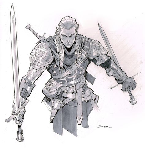 Max Dunbar on Twitter: "An Elf Fighter to end the day #dnd… " Max Dunbar, Witcher Wallpaper, Dungeons And Dragons Art, Dungeons And Dragons Characters, Dnd Art, Character Design Male, Arte Horror, Fantasy Inspiration, Medieval Fantasy