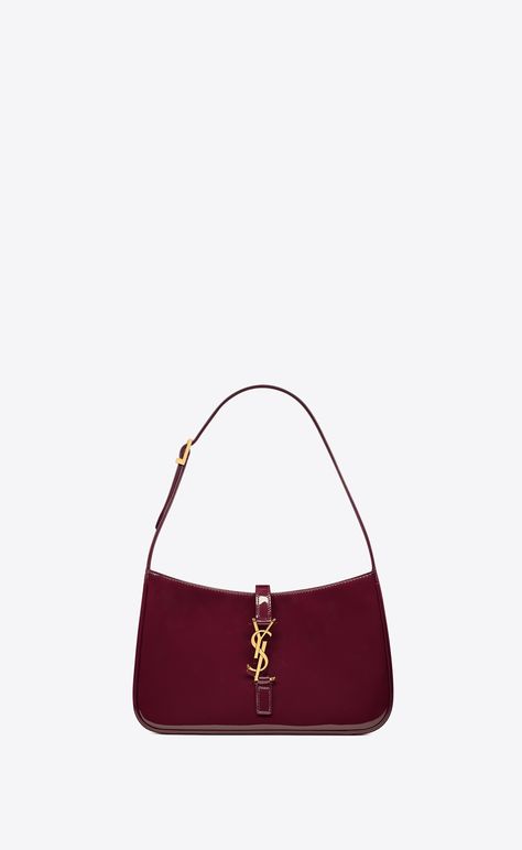 Le 5 à 7 in patent leather | Saint Laurent | YSL.com Red Ysl Bag, Purse Wishlist, Ysl Tote Bag, Ysl Tote, Purse Essentials, Autumn Outfits, Purple Bags, Cherry Red, Ysl Bag