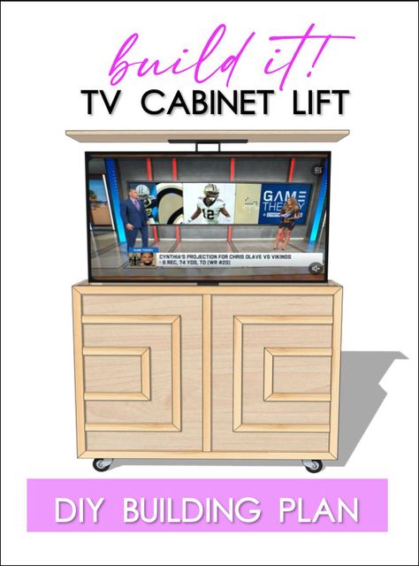 Homepage - One Handy Momma Ikea Tv Lift Cabinet, Diy Outdoor Tv Cabinet With Lift, Diy Tv Lift Cabinet Hidden Tv, Tv Lift Cabinet Diy, Diy Media Cabinet, Diy Tv Lift Cabinet, Hidden Tv Bedroom, Outdoor Tv Stand, Cabinet Lift