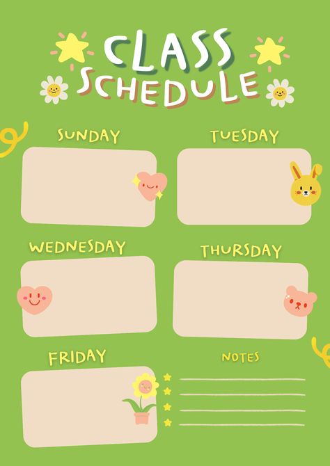 Free! Class Schedule Canva Template Blank Schedule Template, A4 Document, Class Schedule, Document Templates, Schedule Template, Canva Template, School Ideas, Canvas, Quick Saves