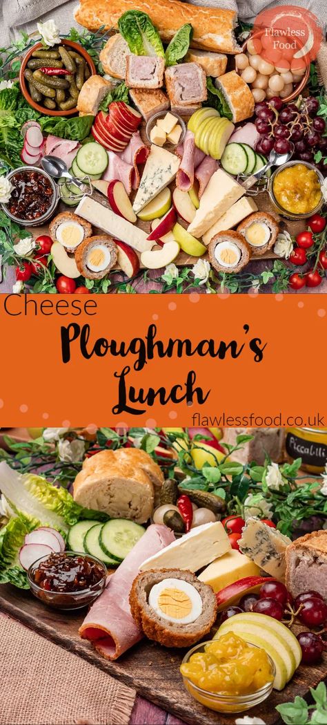 Ploughman's Lunch, Ploughmans Lunch, Too Hot To Cook, British Dishes, Cheese Platter, Christmas Lunch, English Food, Buffet Food, British Food