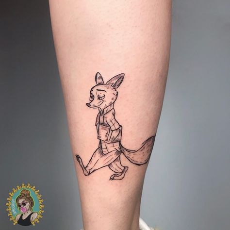 Shira Twig🧚🏼‍♀️ on Instagram: “NICK WILDE🦊 #zootopia #disney #nickwilde (Swipe for the full tattoo and check my profile for the other closeup)” Nick Wilde Tattoo, Zootopia Tattoo Ideas, Zootopia Tattoo, Nick Wilde Zootopia, Tattoo Ideas Aesthetic, Zootopia Disney, Tattoo Couple, Full Tattoo, Love Story Video