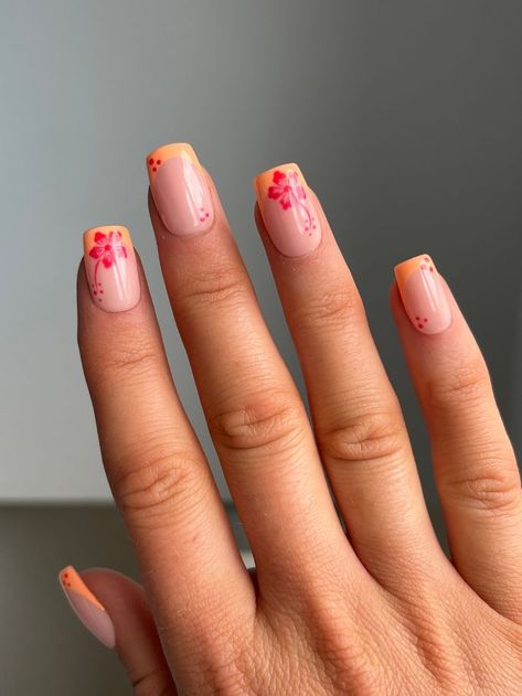 Summer Nail Inspo Square, Mexico Nails, Activism Art, Pro Nails, Preppy Inspo, Nails Holiday, Cruise Trip, Summery Nails, Short Square Acrylic Nails