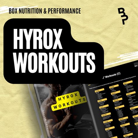 Hyrox Training Plan, Hyrox Workout, Hyrox Training, Running Training Plan, Muscle Hypertrophy, Plyometric Workout, Running Plan, Endurance Training, Effective Workout Routines