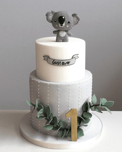 Koala Cake Design Images (Koala Birthday Cake Ideas) Koala Bear Cake, Koala Birthday Cake, Bear Party Ideas, Nutella Birthday Cake, Koala Cake, Baby Cake Design, Koala Bear Baby, Koala Birthday, Bear Baby Shower Cake