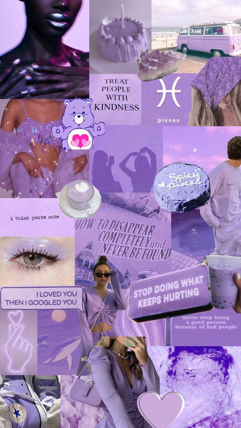 Pisces Purple Aesthetic, Zodiac Signs Wallpaper Pisces, Purple Pisces Wallpaper, Pisces Moodboard, Pisces Wallpaper Iphone, Pisces Mood Board, Pisces Wallpaper Aesthetic, Pisces Aesthetic Wallpaper, Pisces Aesthetic Art