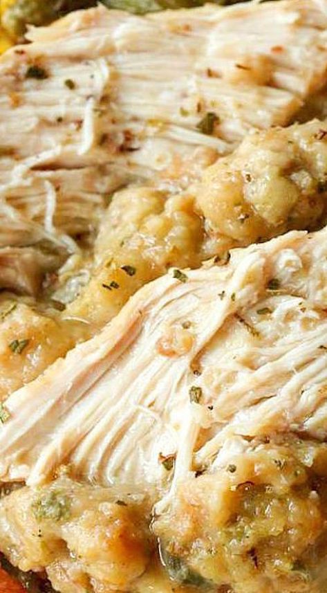 Crock Pot Chicken and Stuffing Crock Pot Chicken And Stuffing, Chicken And Stuffing, Crock Pot Food, Yummy Chicken, Crock Pot Chicken, Chicken Meals, Crockpot Dishes, Food Diy, Crock Pot Slow Cooker