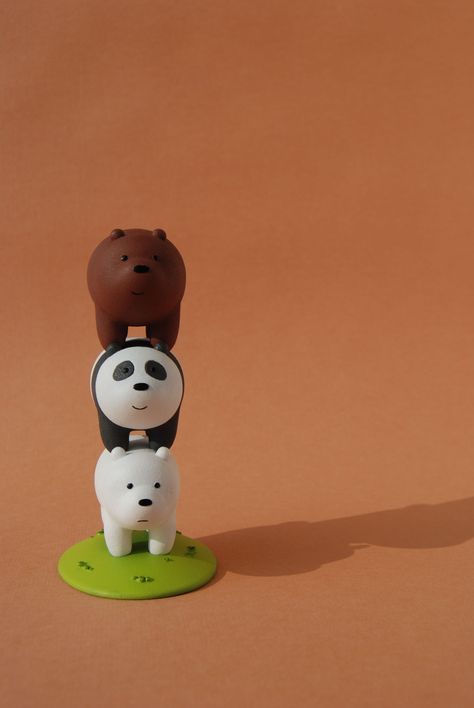 We Bare Bears Clay Art, We Bare Bears Clay, Dog Shaming Pictures, Clay Animation, Clay Bear, Clay Arts, Ice Bears, Clay Sculptures, Dog Shaming